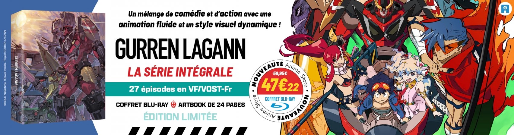 Nouveaut : Gurren Lagann la srie intgrale en coffret BR