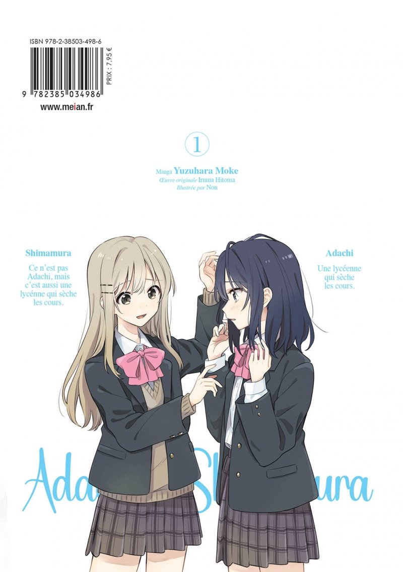 IMAGE 2 : Adachi et Shimamura - Tome 01 - Livre (Manga)